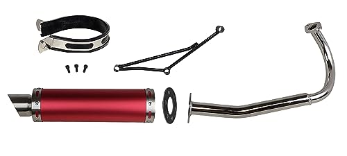 High Performance Exhaust System Muffler for GY6 50cc Scooter Moped (Black) I267