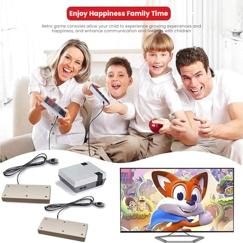 Mini Console with 620 Preloaded Games and Dual Controllers X763582