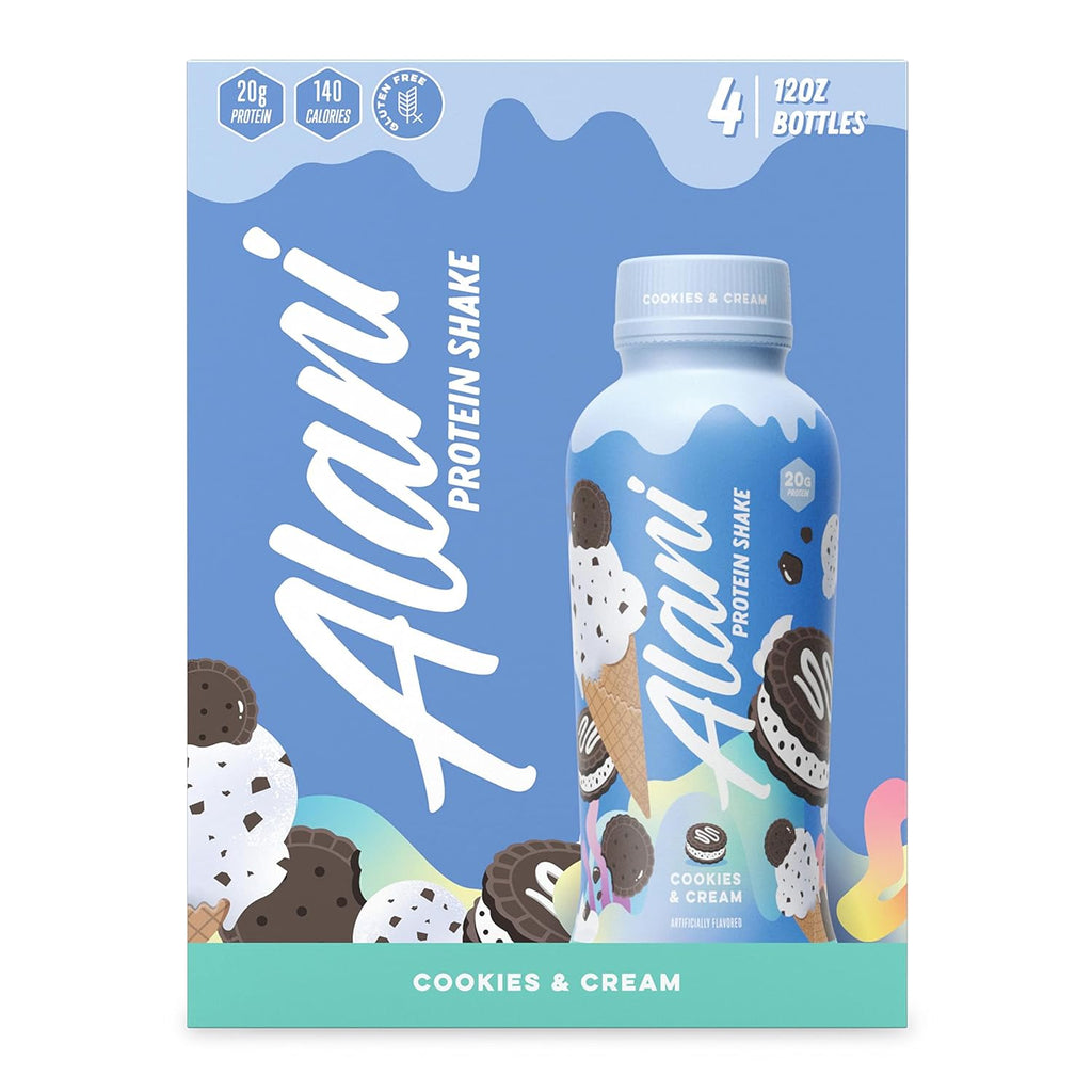 Cookies & Cream Protein Shake, 4 Pack, 12 Fl Oz I811852