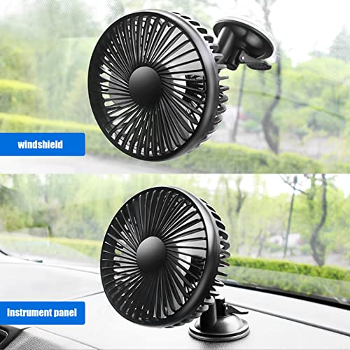 Black USB Powered Portable Vehicle Fan G82816
