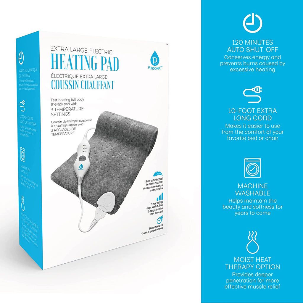 Red Light Therapy Neck Wrap and Fast-Heating Full Body Heating Pad