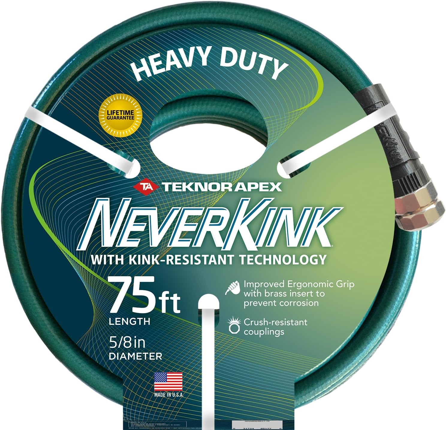 Heavy Duty 5/8 inch by 75 Foot Garden Hose D66912