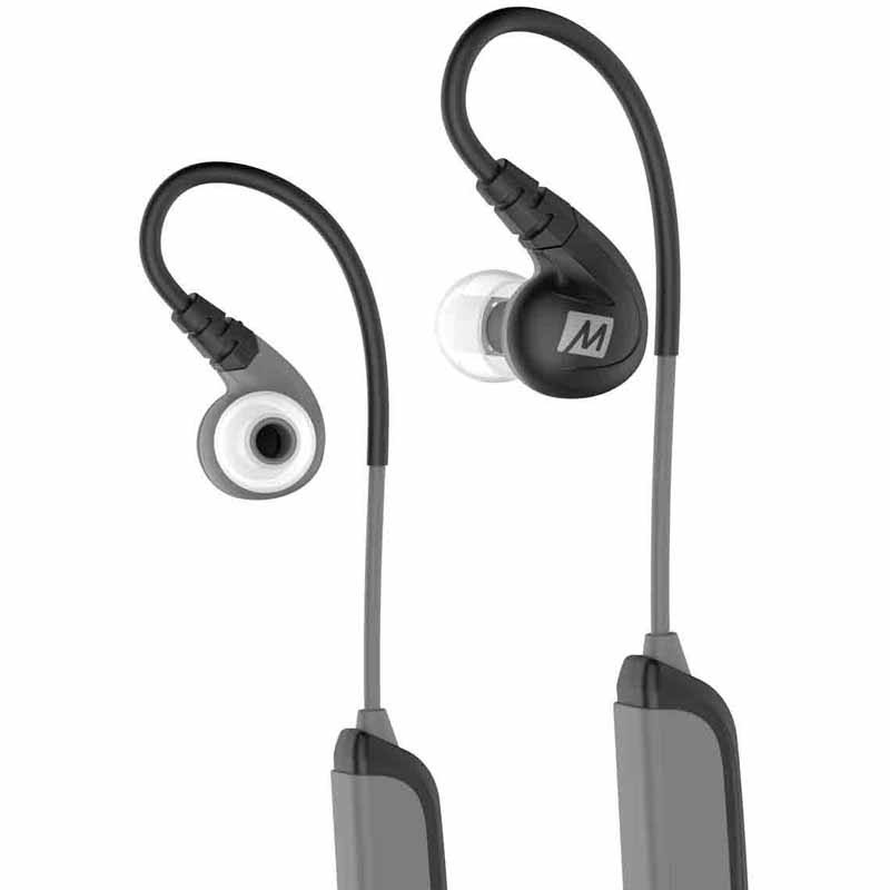 Secure-Fit Stereo Bluetooth Wireless Sports in-Ear Headphones (Black) I608