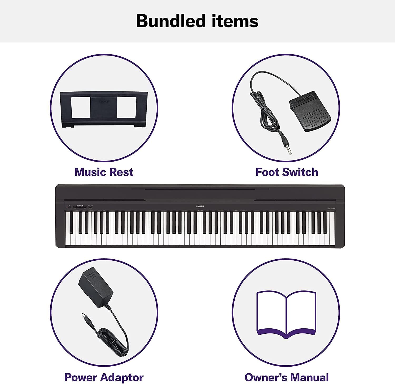 Black 88 Weighted Keys Digital Piano I130