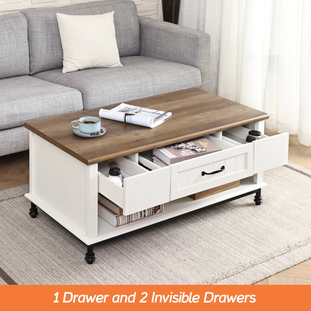 Large Rectangle Coffee Table with Drawer T15271