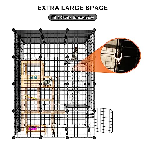 Outdoor Large Metal Wire Cat Playpen Kennel Q495