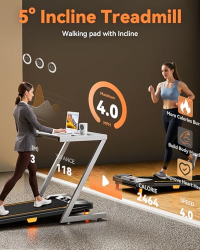 Compact Under Desk Treadmill with Remote Control Q12313