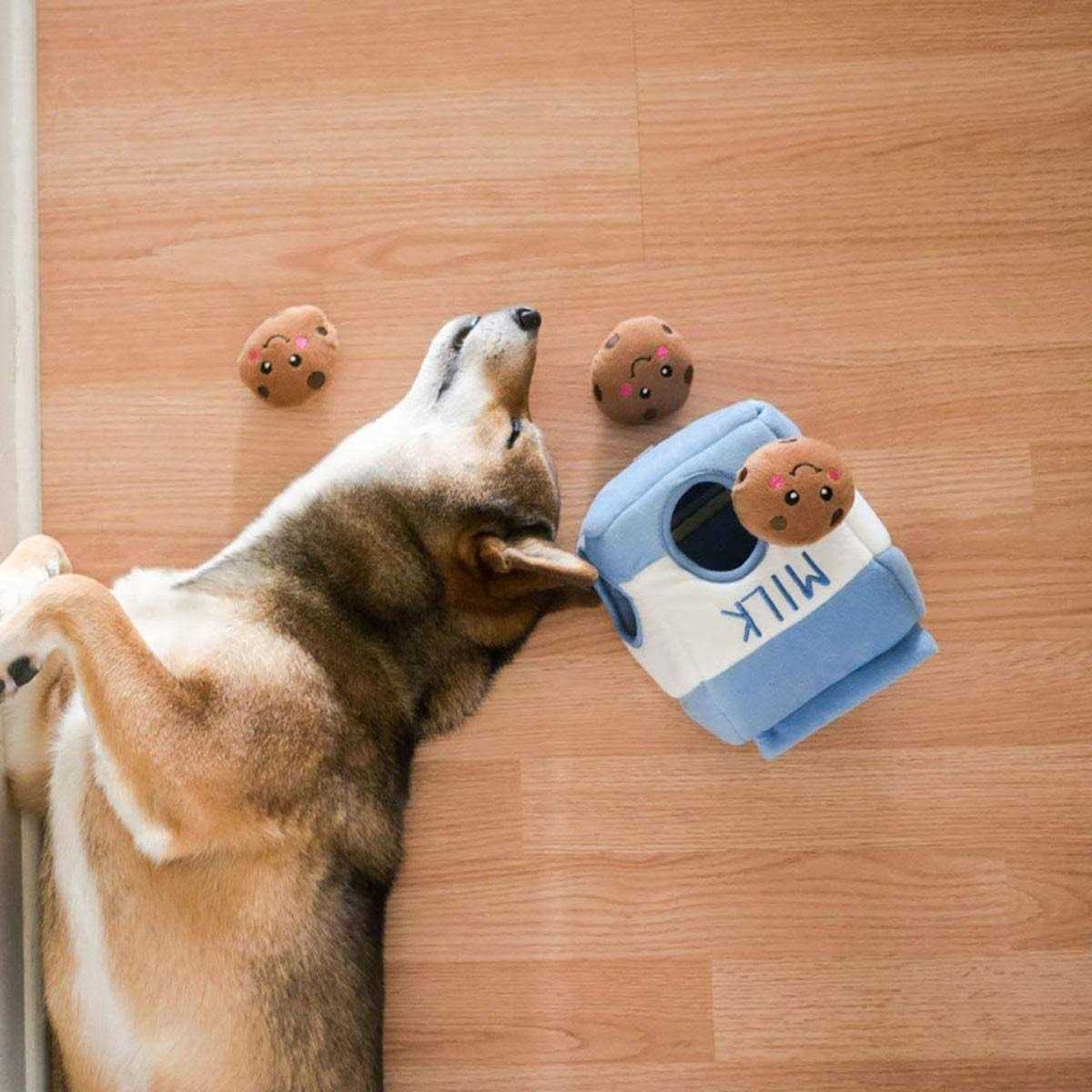 Milk and Cookies Dog Toy P74764