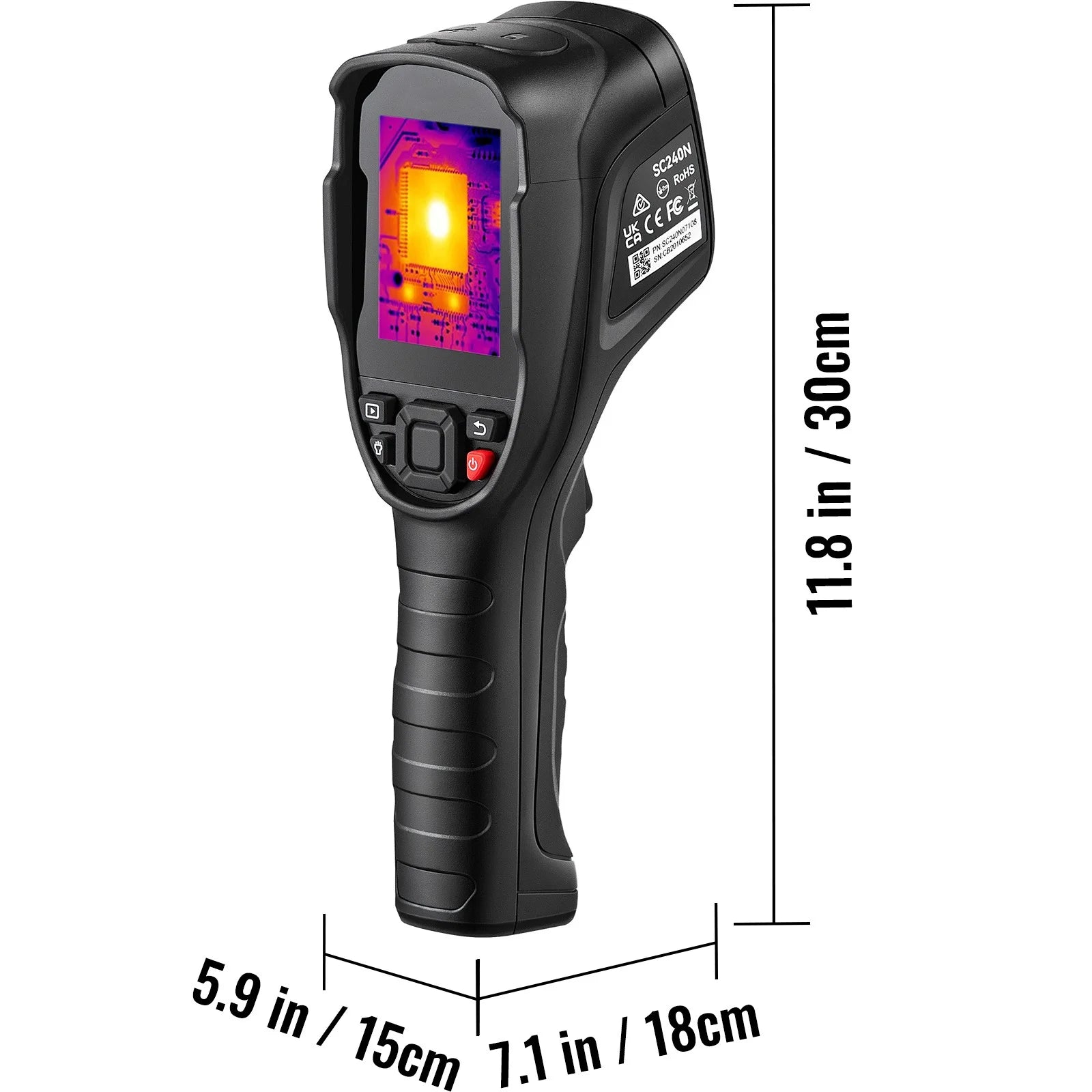 Infrared Thermal Imager 16G IR Resolution 240x180 LCD H646