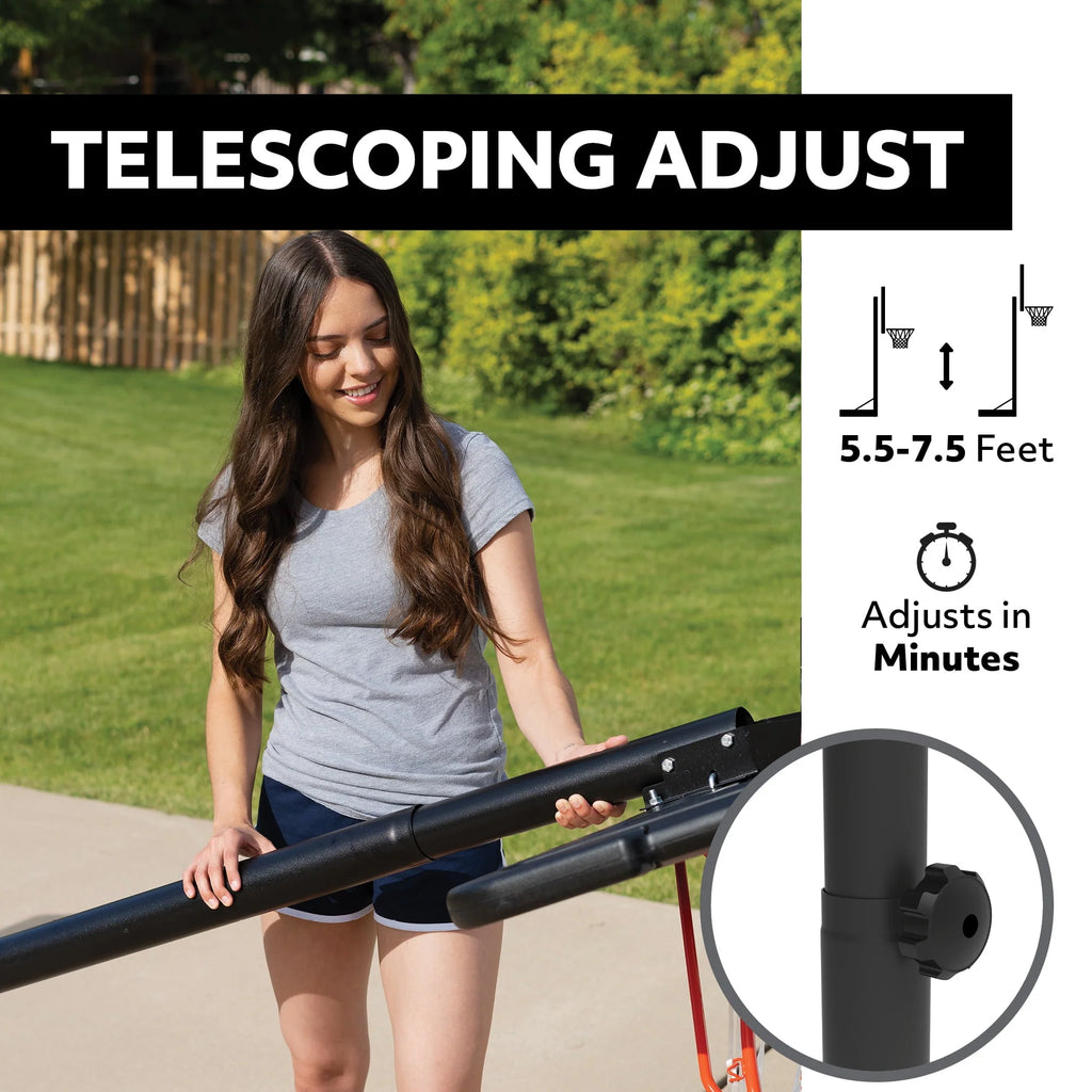 44 inch Adjustable Portable Basketball Hoop J315037