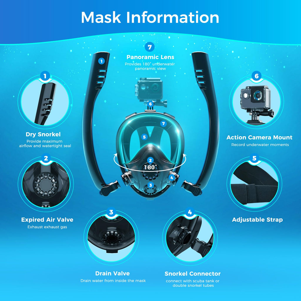 0.5L Mini Scuba Tank for Shallow Water Diving T65400