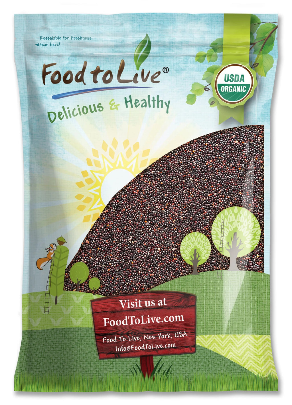 Organic Black Quinoa, 10 Pounds Y66158