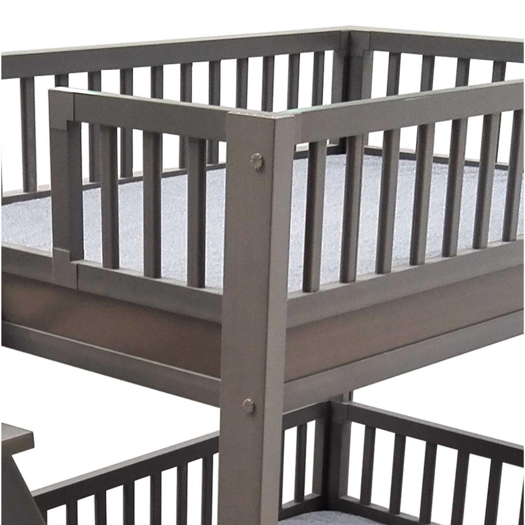 Dog Bunk Bed with Removable Cushions Q8627