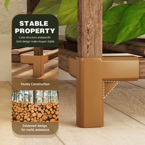 Large Wood Plant Stand for 17 Pots N16759