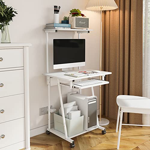 Small Computer Desk with Storage Shelves S488111