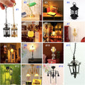 1:12 Scale Dollhouse Miniature Table Lamp Battery Light Q766