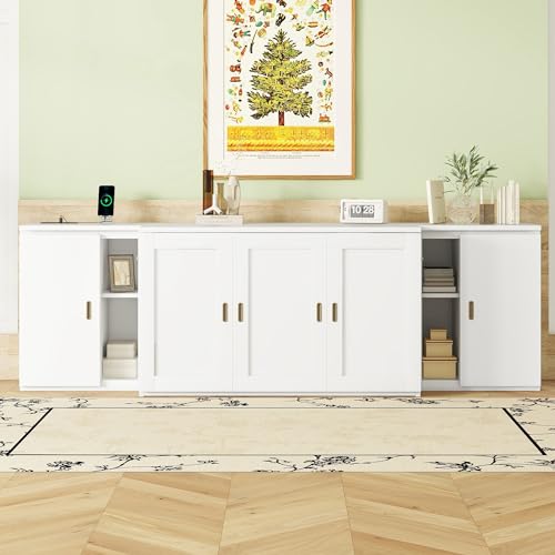 White Queen Size Murphy Cube Bed with Bookcase and Storage Shelves G5964