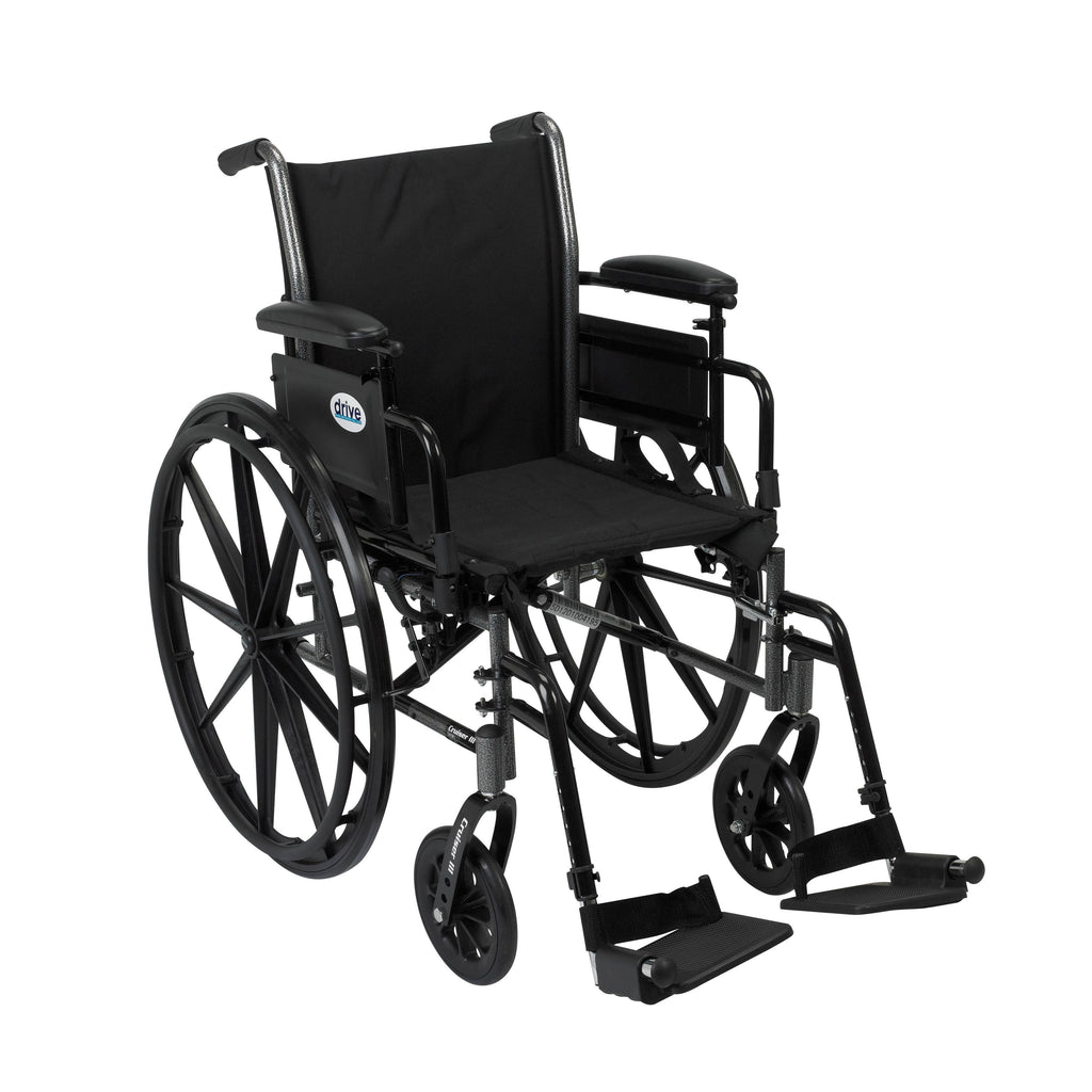 Light Weight Wheelchair with Flip Back Removable Arms M360