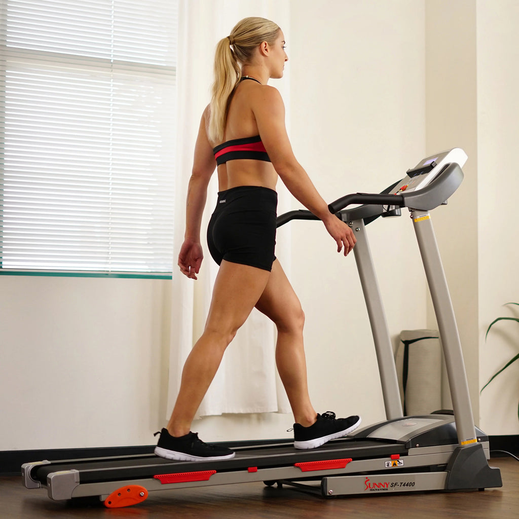 Manual Incline Folding Treadmill with Pulse Sensors LCD Monitor E28317