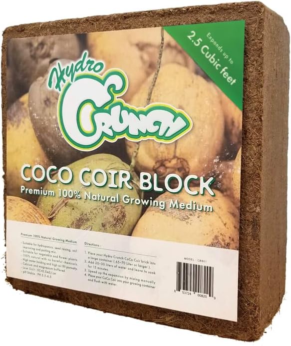 Coco Coir Block 2.5 Cubic Ft Block (2-Pack), Brown Q39247