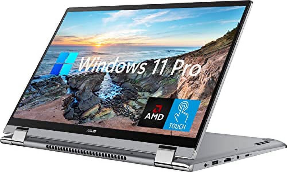 15.6'' Touchscreen Laptop with Windows 11 Pro, Full HD IPS Display, AMD Ryzen 7 5700U, NVIDIA GeForce MX450, Backlit Keyboard, Gray, 8GB RAM, 1TB PCIe SSD T901