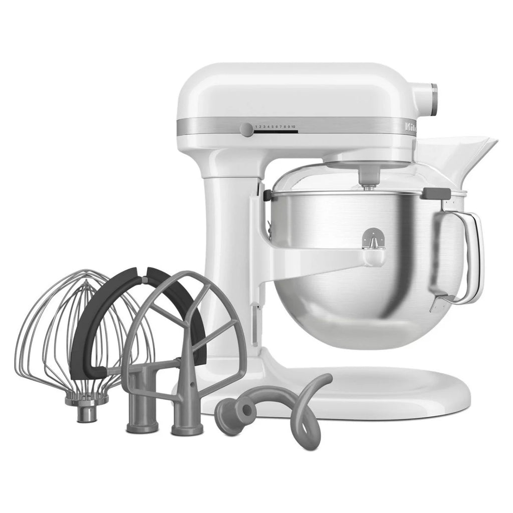 White 7-Quart Bowl-Lift Stand Mixer T2198