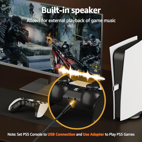 Wireless Controller for PS-5 Console with 3.5mm Audio Jack A803