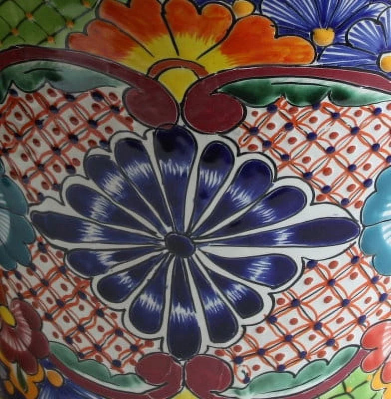 Small-Sized Talavera Ceramic Garden Pot S228