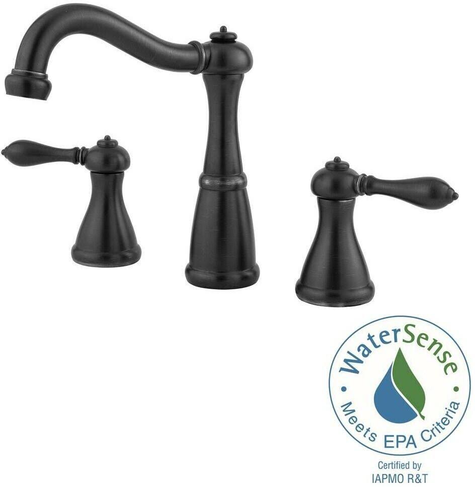 2-Handle 8x22 Widespread Bathroom Faucet Tuscan Bronze G98138