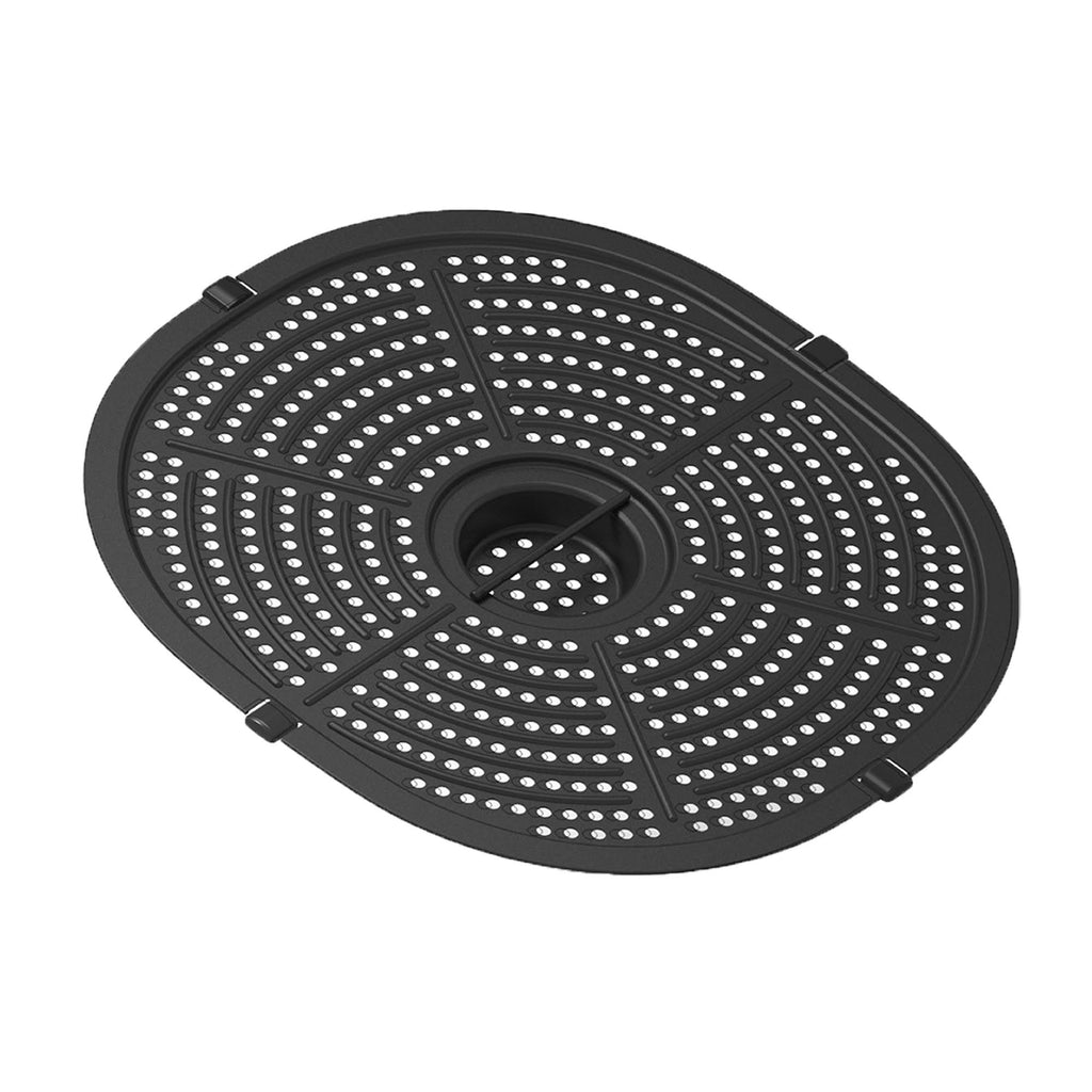7 qt Electric Air Fryer with Dehydrator Black Silver D19626