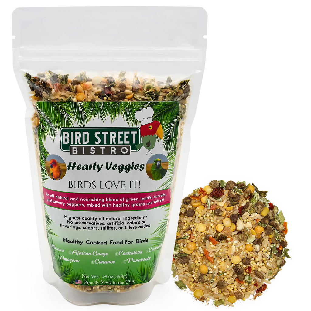 Hearty Veggies Parrot Food Natural Grains F6165