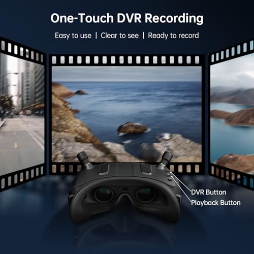 1080p Ultra-Wide Screen FPV Goggles with Head Tracking X1919