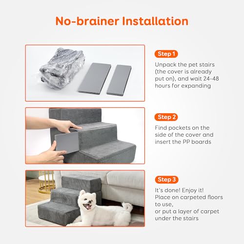 4-Step Non-Slip Foam Pet Steps G239913