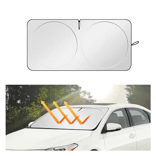 Car Sun Shade Windshield with Opening H500