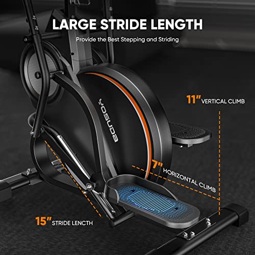 3-in-1 Elliptical Machine Stair Stepper Trainer with 16 Resistance H539