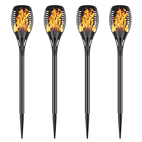 8 Pack Solar Torch Lights with Flickering Flame I794
