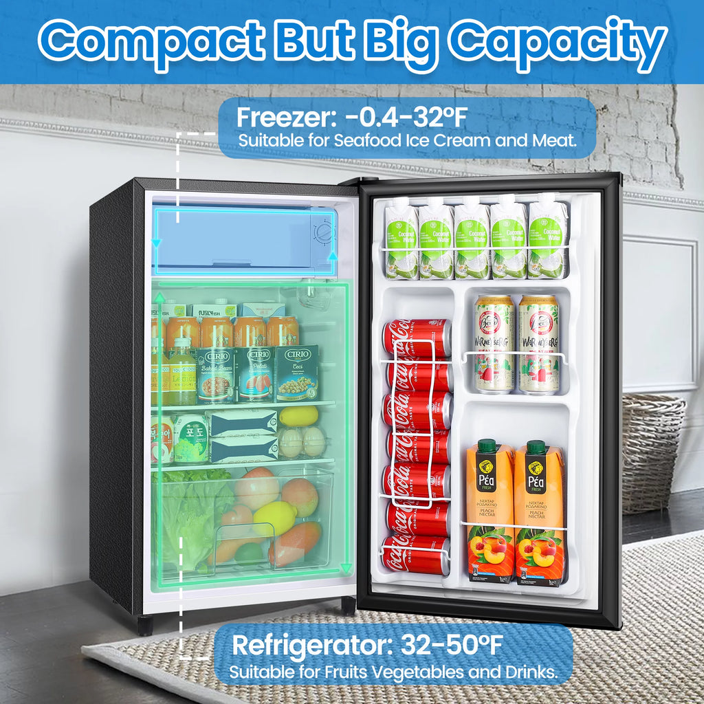 3.2 Cu ft Single Door Mini Fridge Z547