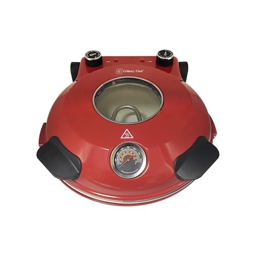 Electric Pizza Oven with Ceramic Stone, 1200W, Black M174
