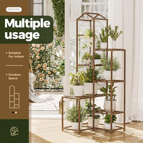 Tall Wood Plant Stand J89785