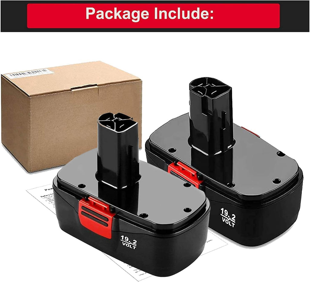 2 Pack 4500mAh Replacement Battery for 19.2V Cordless Drills F4102