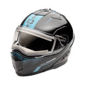 Black Teal Snowmobile Helmet F355156