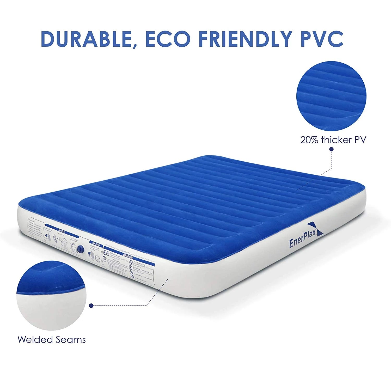 9 Inch Queen Camping Air Mattress with Pump M233526