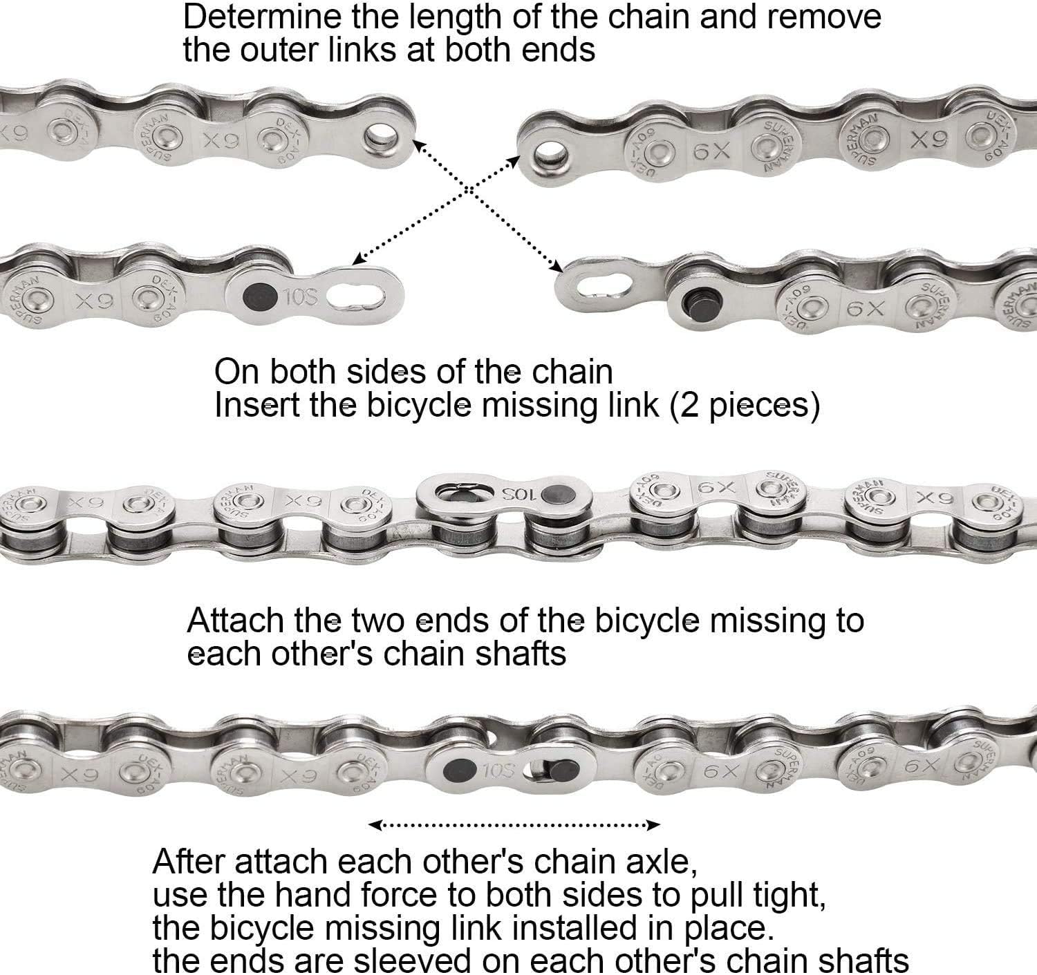 Bike Repair Chain Tool Set with Chain Checker and Link Plier X998929