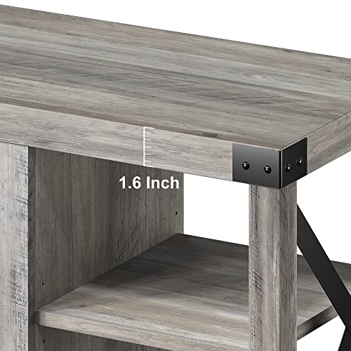 TV Stand with Barn Doors and Storage Cabinet U30859