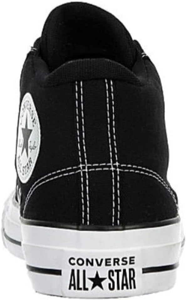Black White Mid High Canvas Sneaker P477