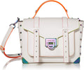 Optic White Medium Top-Handle Satchel Y136