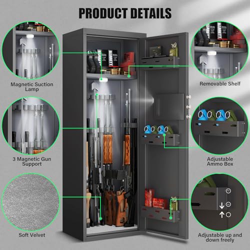 Large Unassembled Gun Safe with LCD Keypad P610237