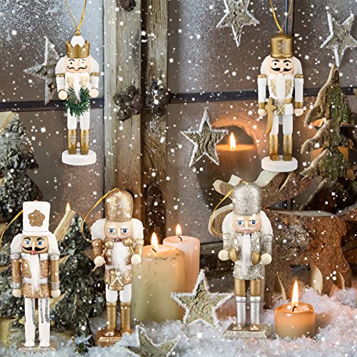 10 Pcs Wooden Nutcracker Ornaments 5 Inch T1031