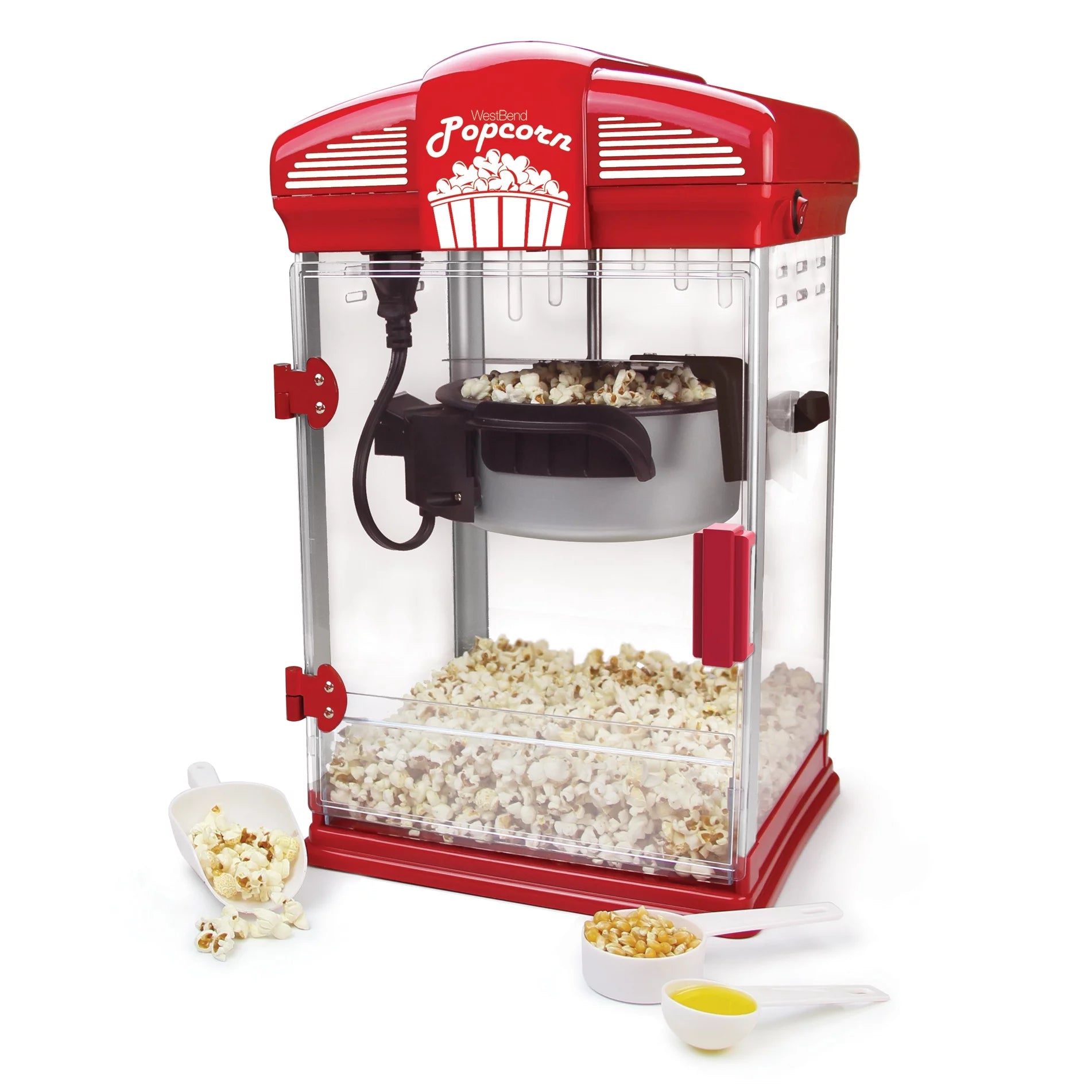 Hot Oil Popcorn Popper Machine, Nonstick Kettle K8710