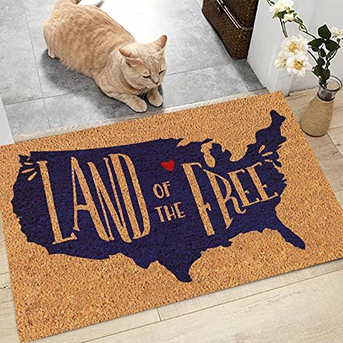 Patriotic 23×16 Inches Coir Door Mat Q2708